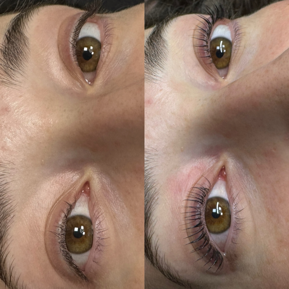 Korean Lash Lift Model at Ember & Bloom Spa in Glassboro, NJ
