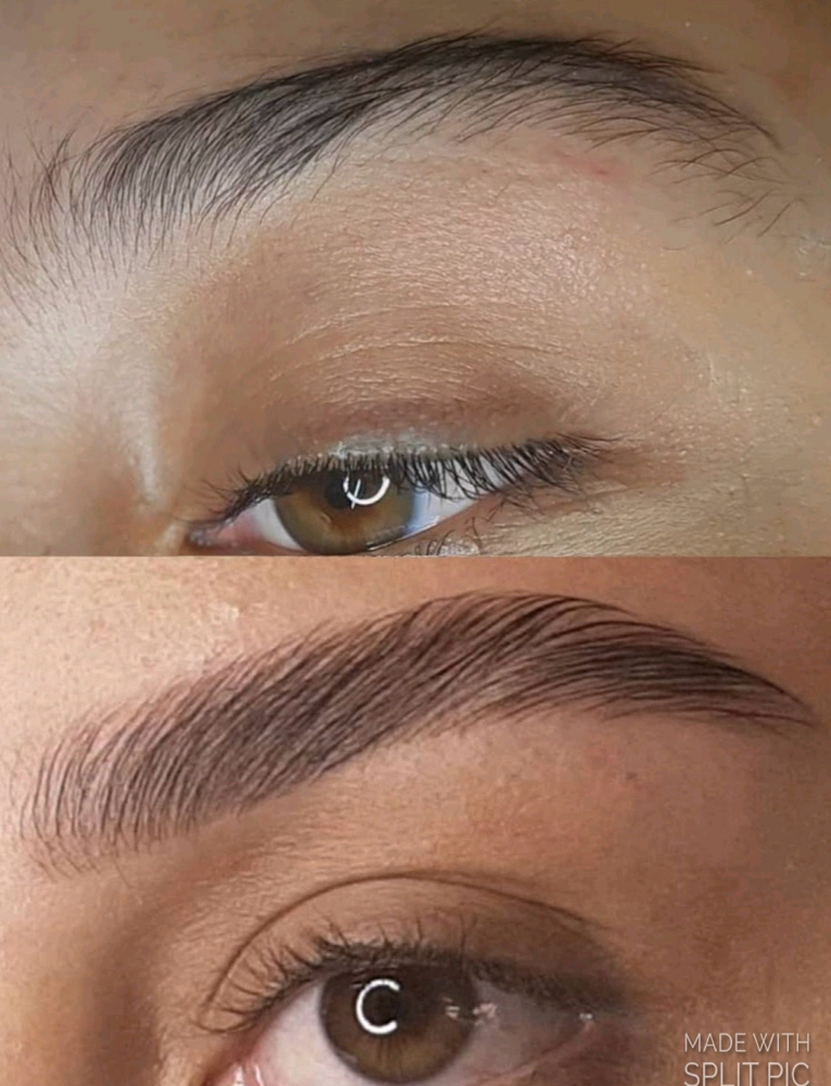 Eyebrow tinting + Shaping