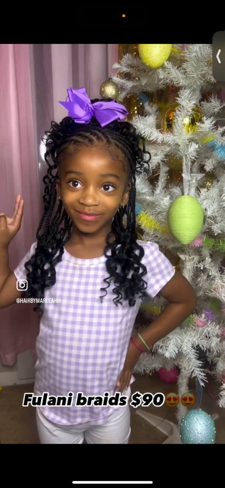 Kids Fulani braids