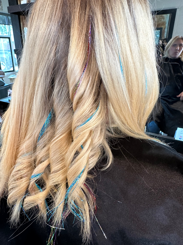 Hair Tinsel at Beautyybycyn in Oakdale, CA