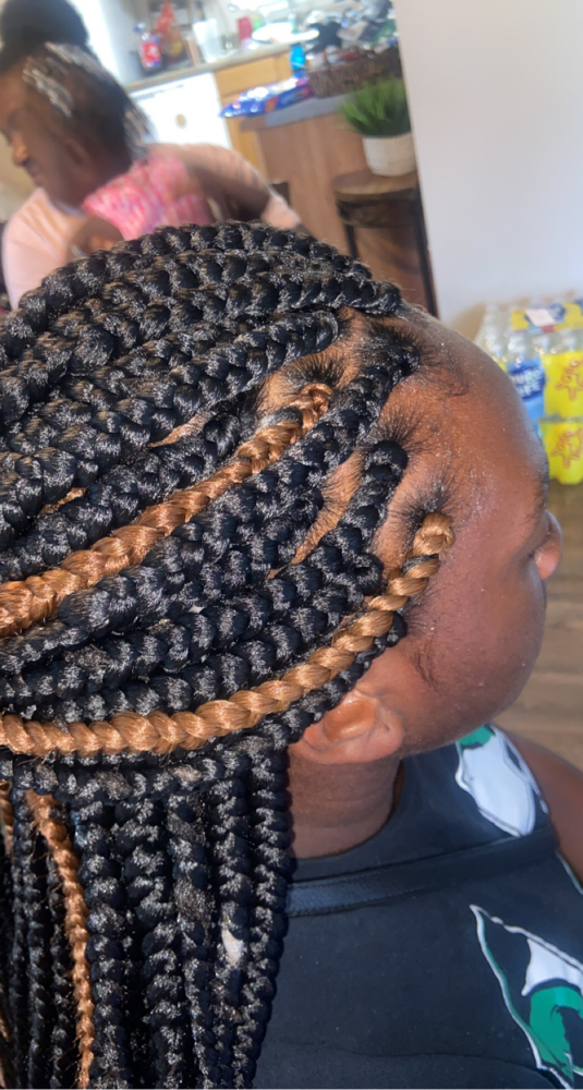 Box braidz Over Locs