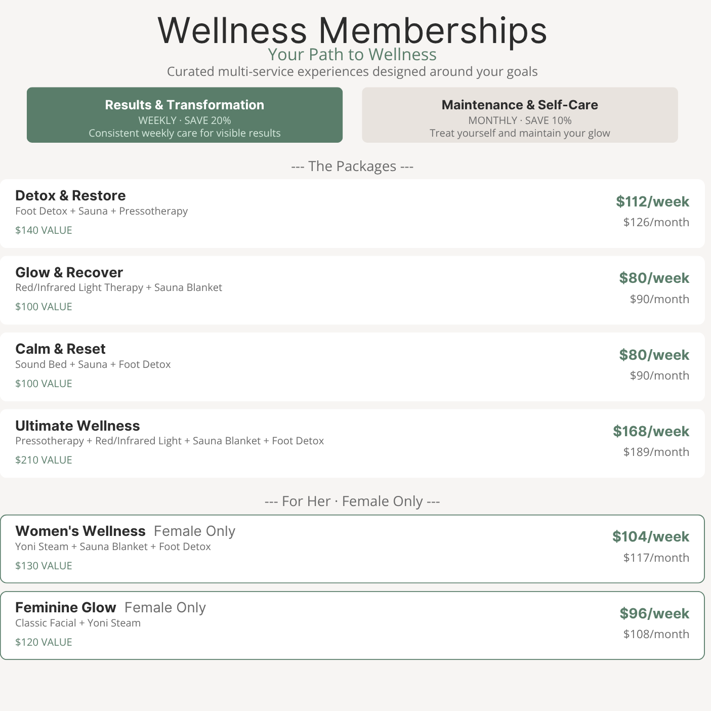 Feminine  MEMBERSHIP at Body Essentials HSV, Wellness and Beauty LLP in Huntsville, AL