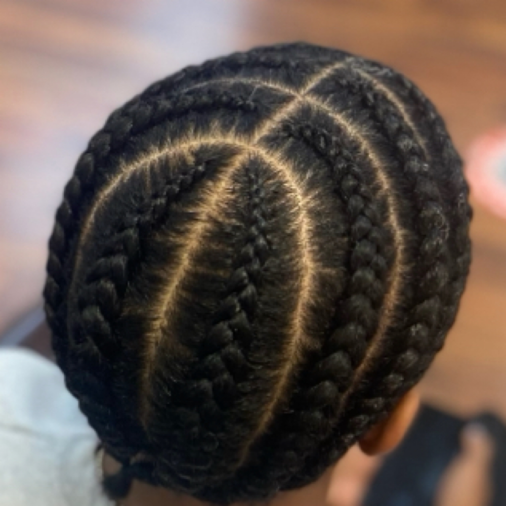 4-8 Basic Cornrows (no hair added) at Curl Conscious by Nique in Raleigh, NC