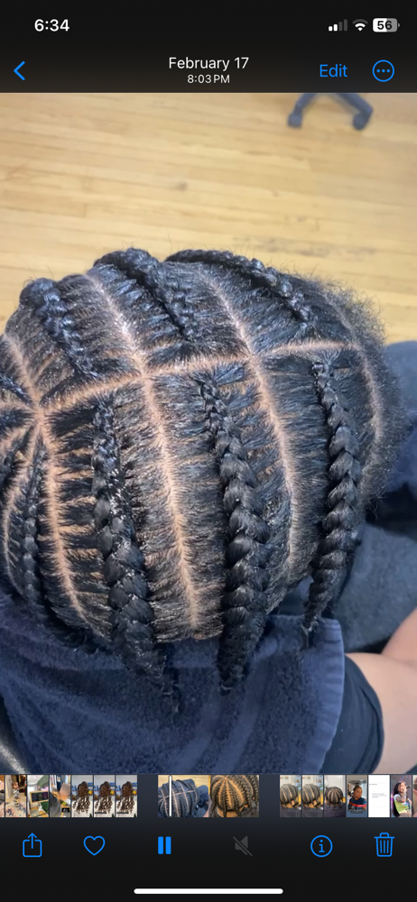 Mens Stitch Braids Design