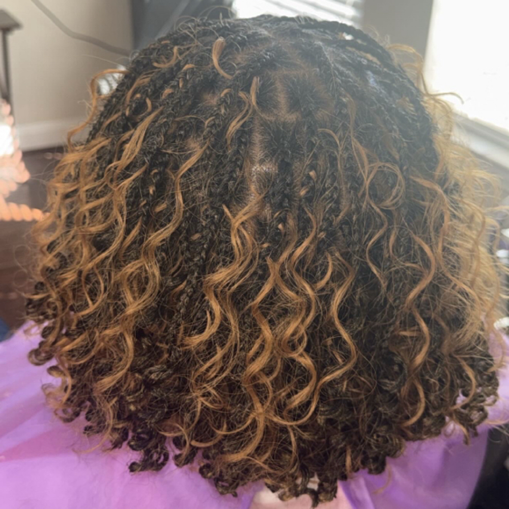 Boho Bob Braids special at Peaches Beauty Bar in Cypress, TX