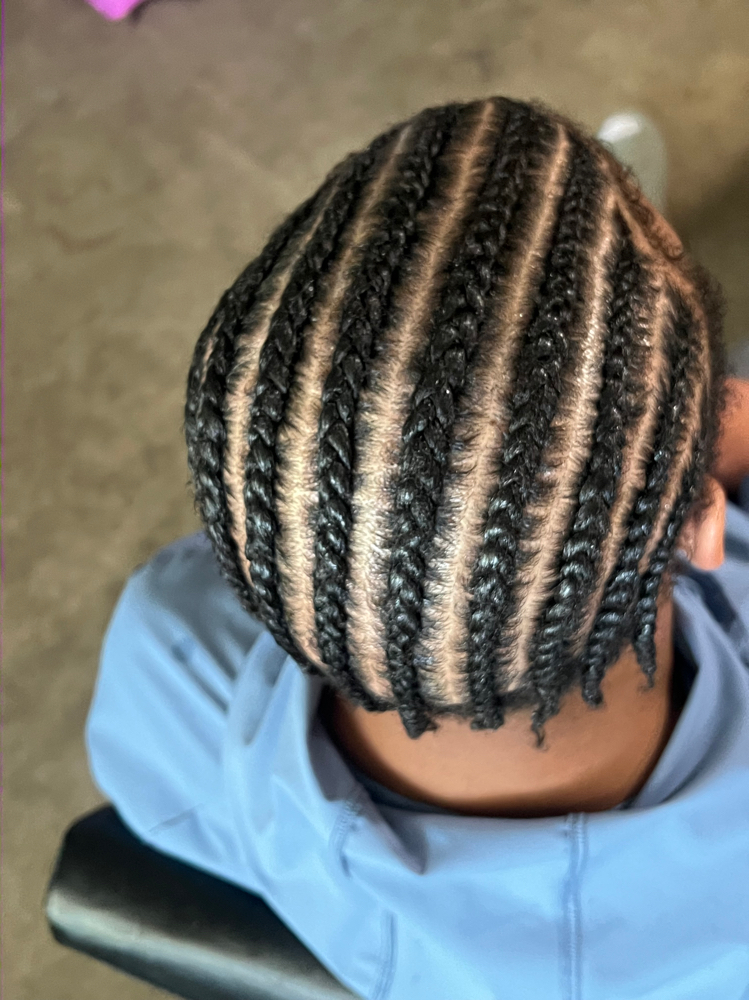 Men's Cornrows at BOOKwSNOOK in Roanoke, VA