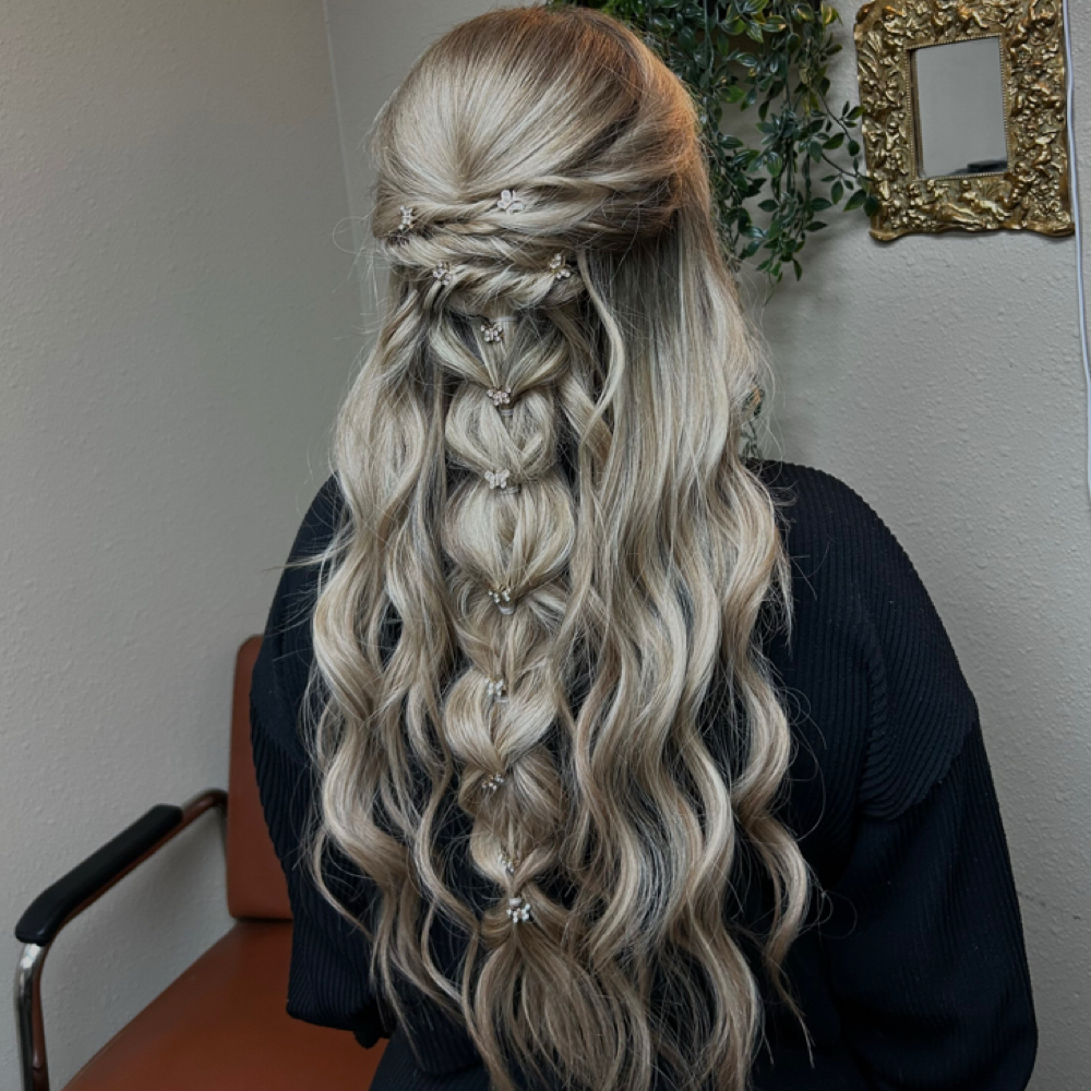 Half Updo at HairbyHannah in Odessa, TX