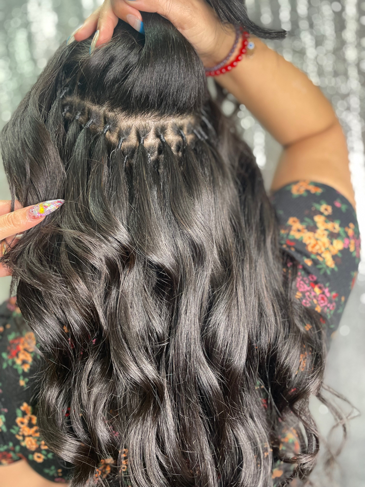 Brazilian Knot Extension Install at Hidden beauty by luz in Tampa, FL