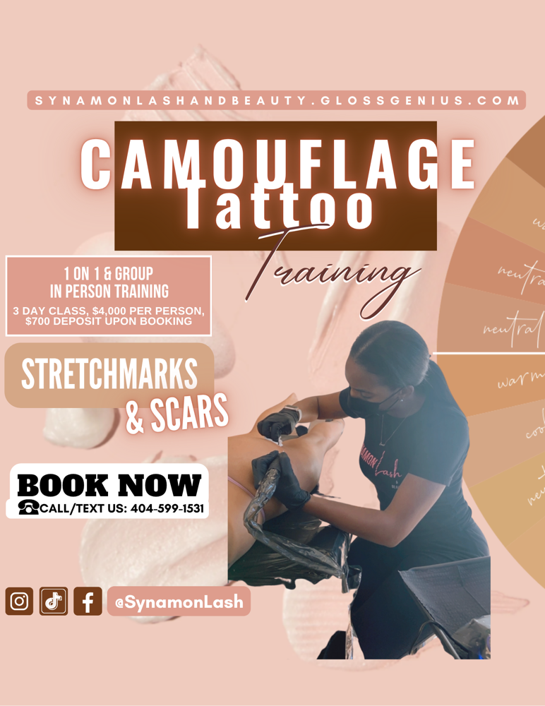 ✨Camouflage Tattoo Training✨ at SynamonLash & Beauty in Atlanta, GA