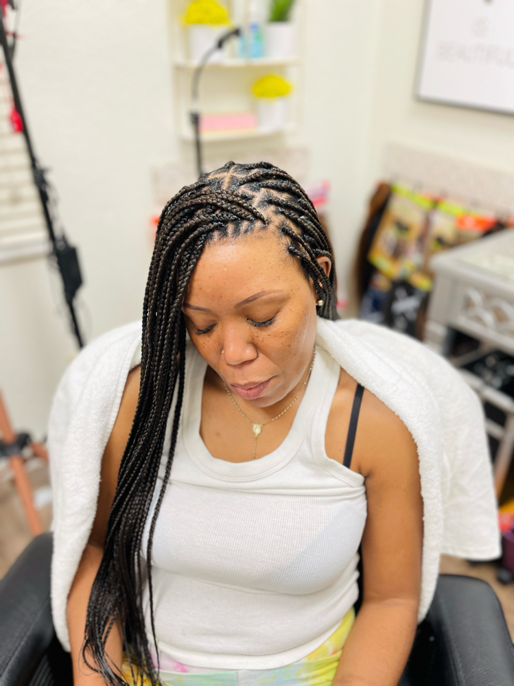 Small | Knotless Braids Waist-line at H& R Beauty Spot in Oakland Park, FL