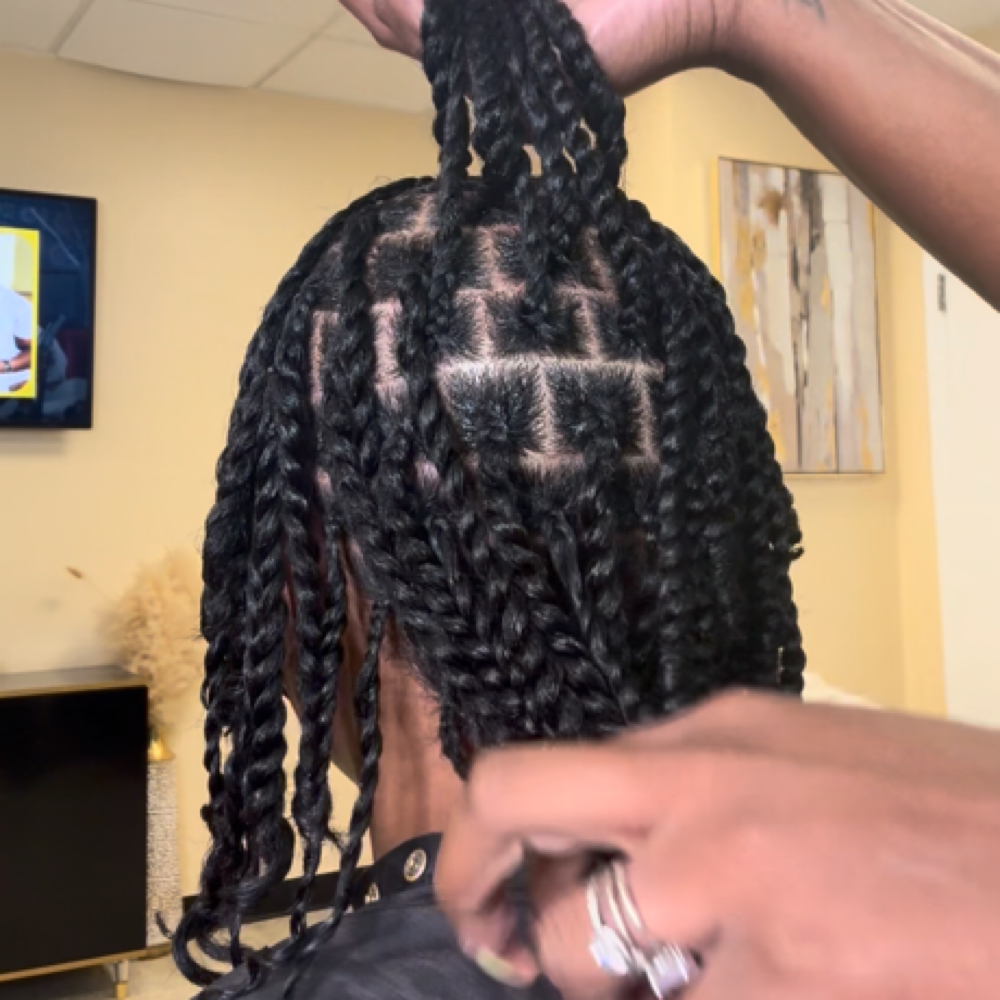 The Braided Root Twists at Flawless Textures Beauty Studio in Kansas City, MO