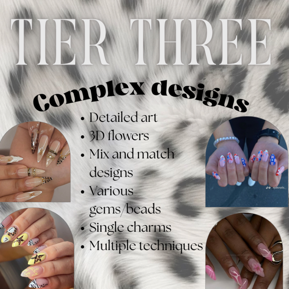 Tier Three Nail Art at Pinkoutlaw in Jacksonville, IL