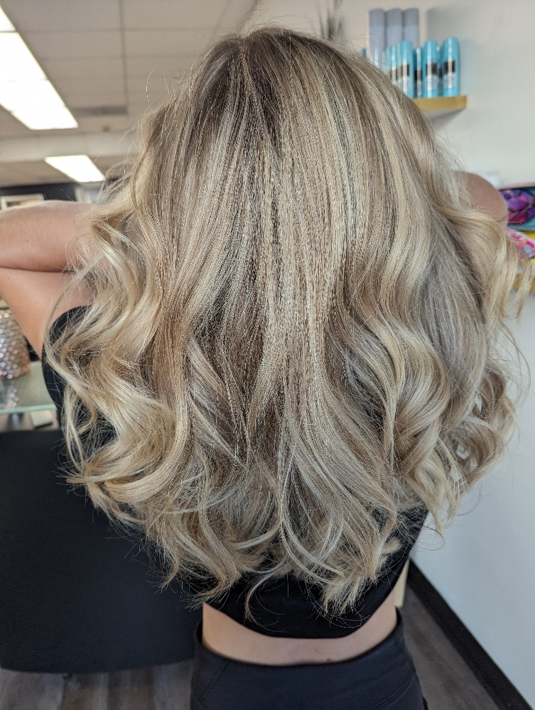 Full Highlights/Balayage With Glaze