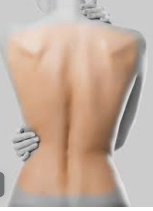 Laser hair back woman