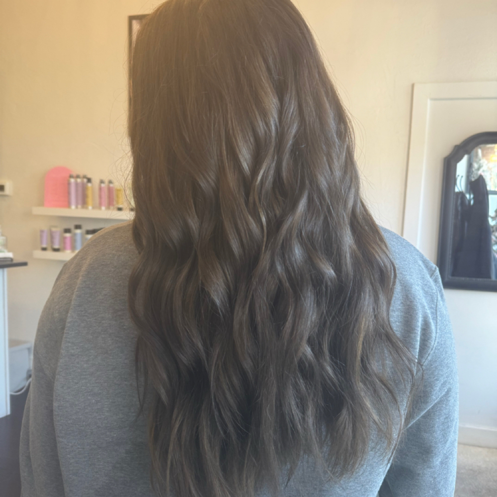 Root touch up and style at Hair by Samantha in Chalfont, PA