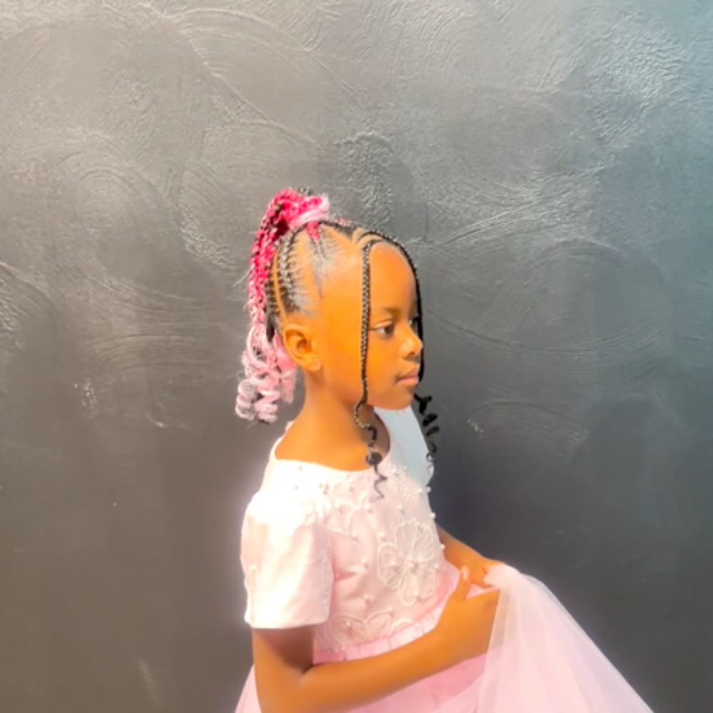 Girls Braided Extended Ponytail at THEZOEWAYY in Park Forest, IL