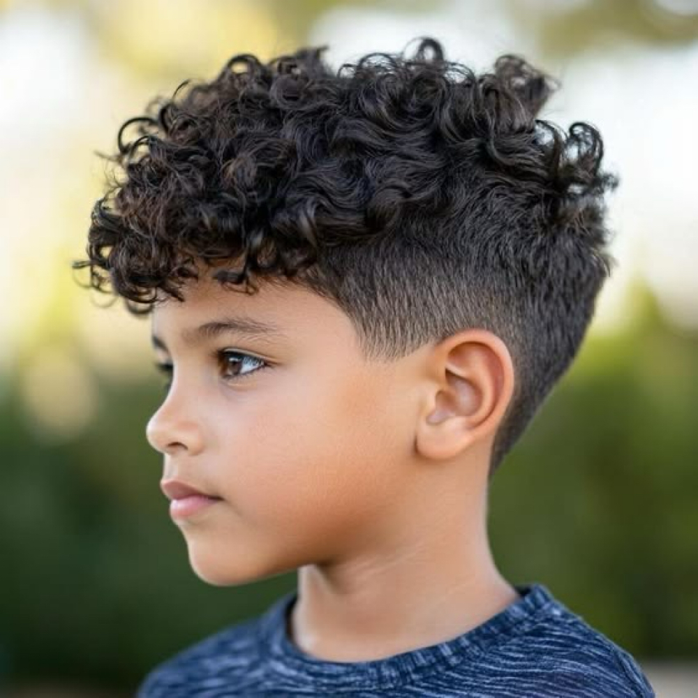 Curly Kids Ends Trim at AV Curly Hair Studio in New Brunswick, NJ