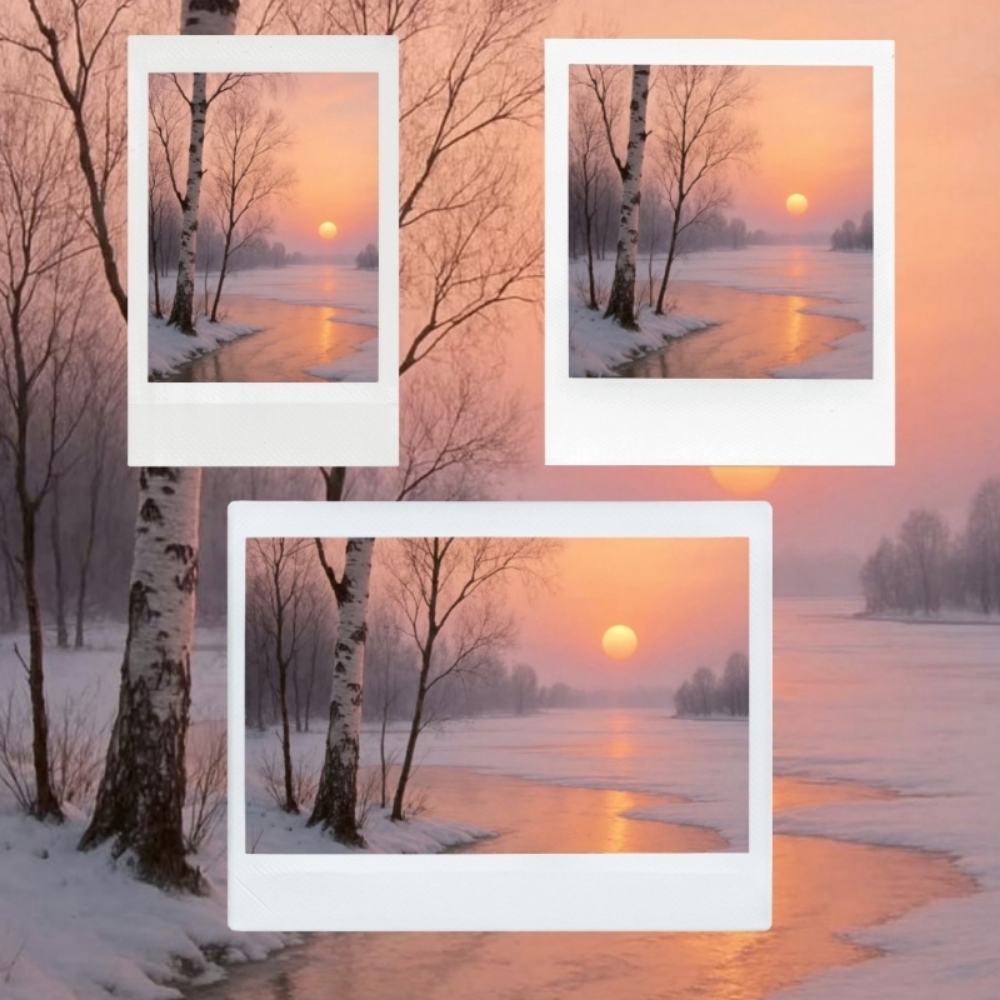 Snapshots- Peach Winter Sunrise at Spectrum Ink Tattoo Studio in Mount Vernon, WA