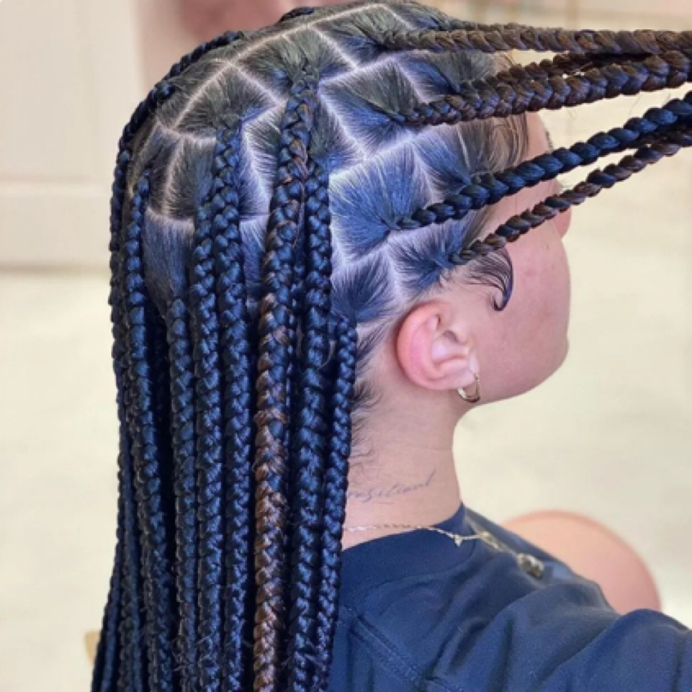 medium box braids at GLOW Spa Tanning & Fitness in Owego, NY