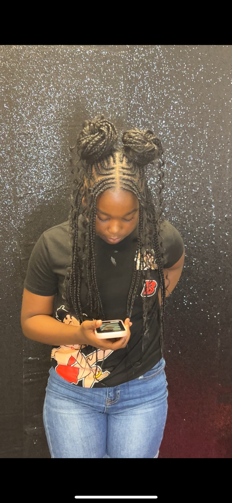 Fulani Boho Knotless-Readℹ️ at Deja’s Divine Hair Company in Joliet, IL