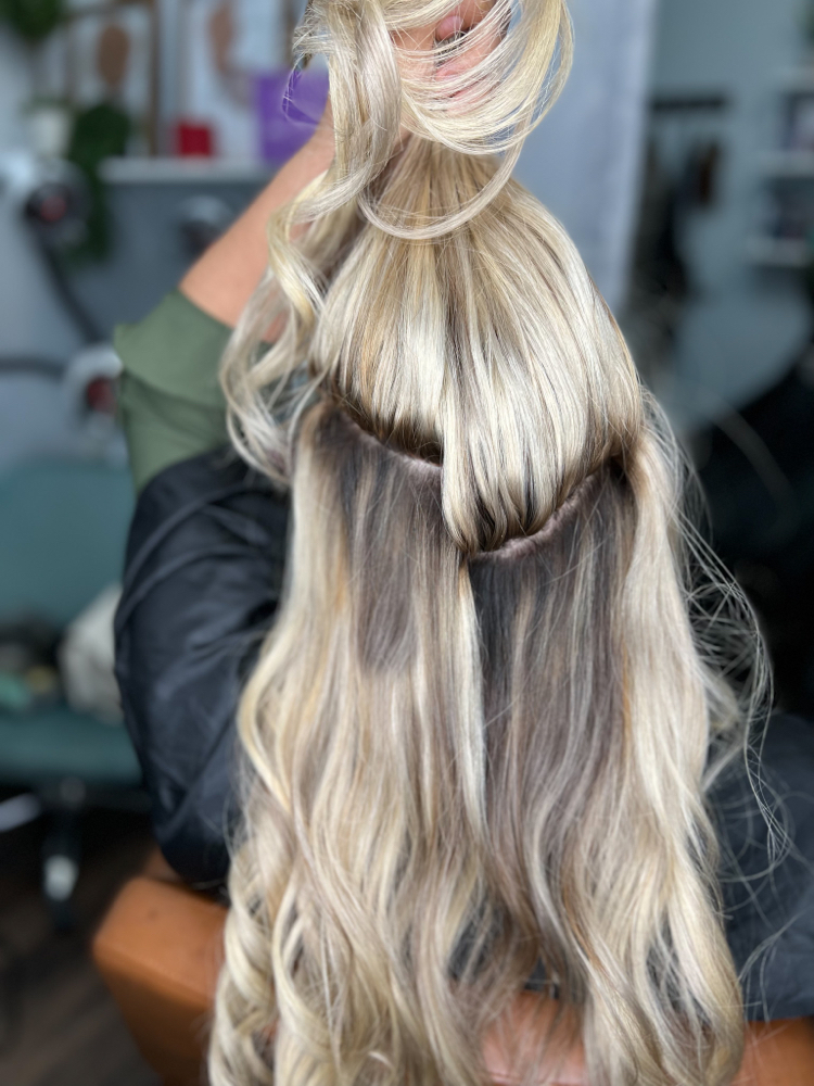 Weft And Intallation 20” 100g at Sassenach Hair Studio in Phoenix, AZ