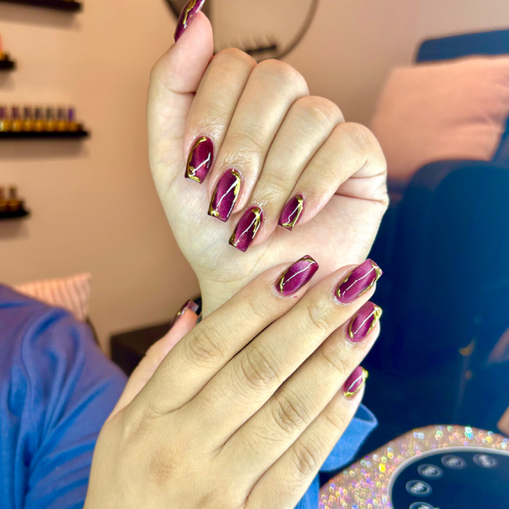 Medium Length Acrylic Full Set at The Nail Genie in Wailuku, HI