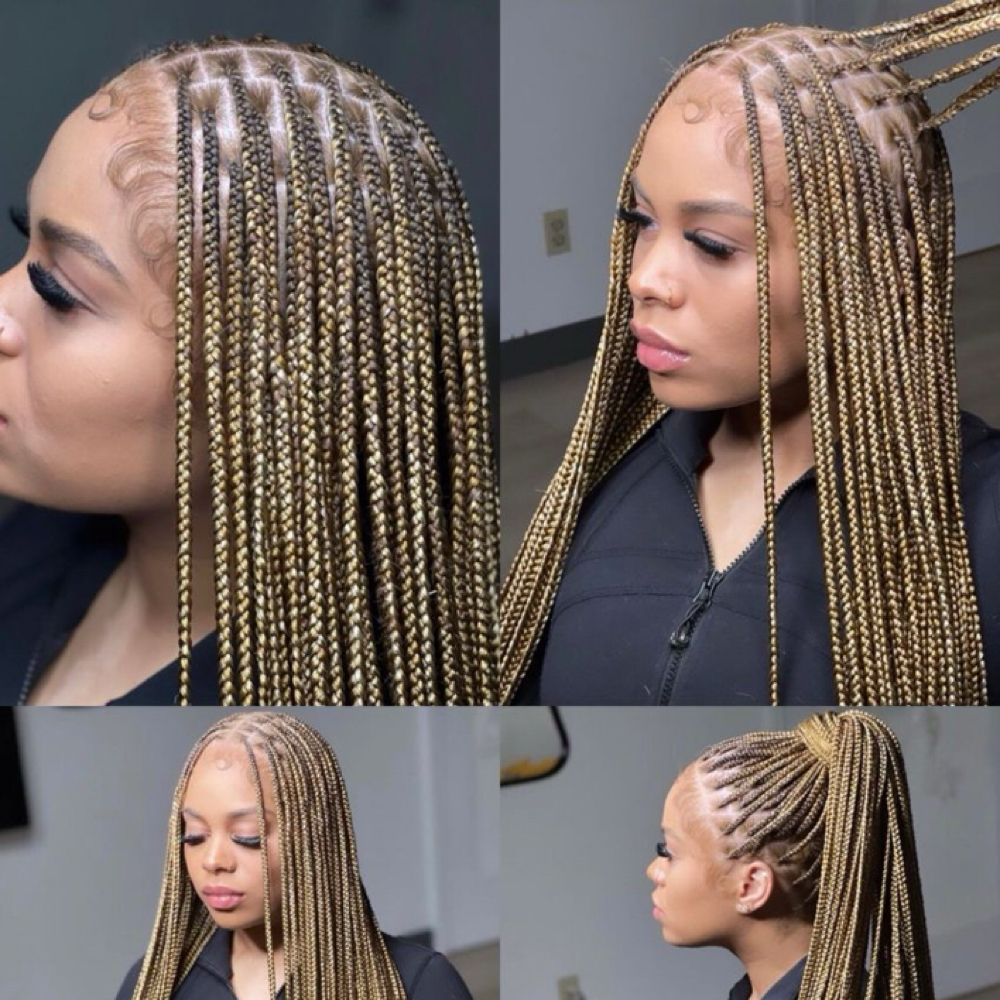 Small Knotless Braids at Apple Hair Braiding in New Haven, CT