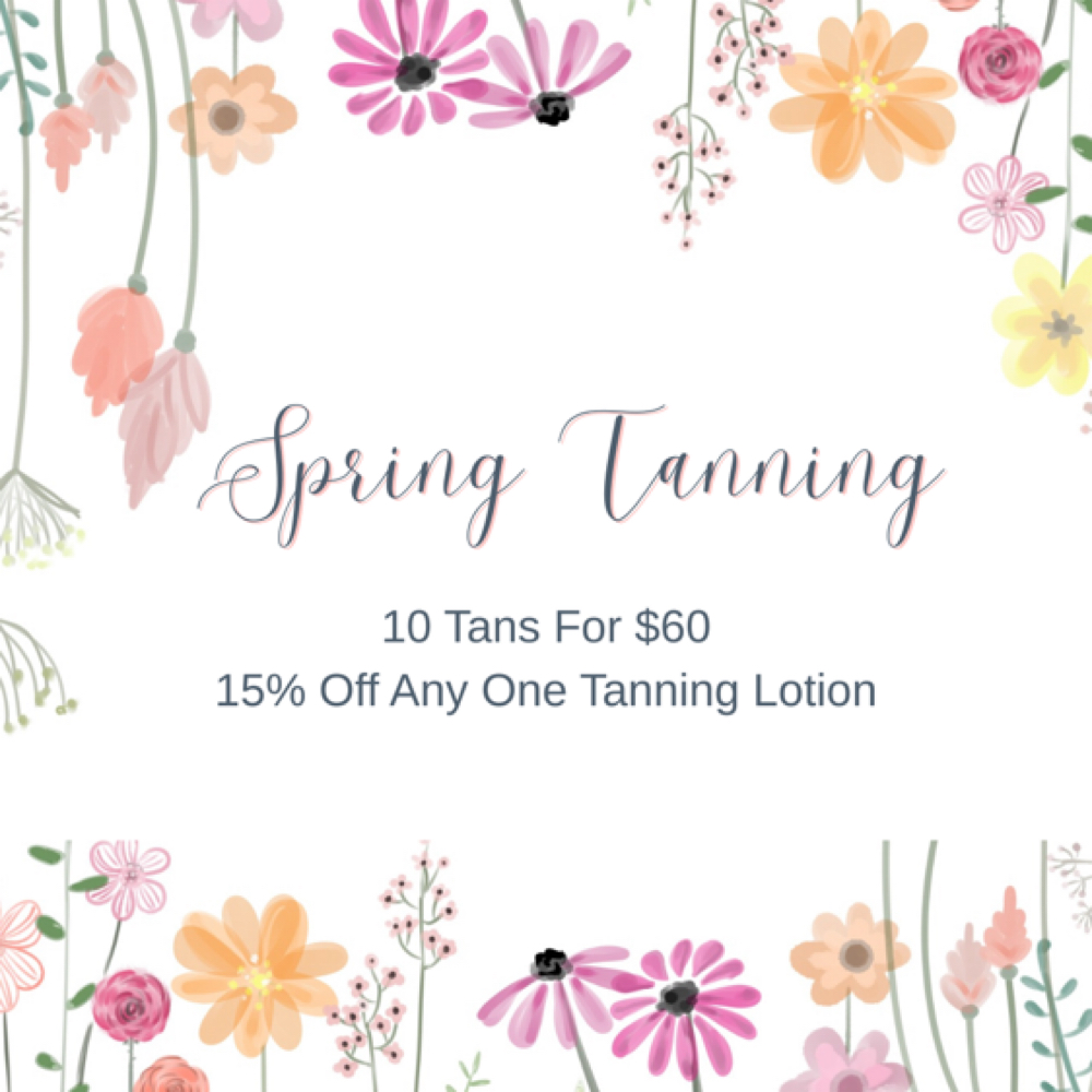 Spring Tanning Promo at Grace & Glow Studio LLC in Lynden, WA