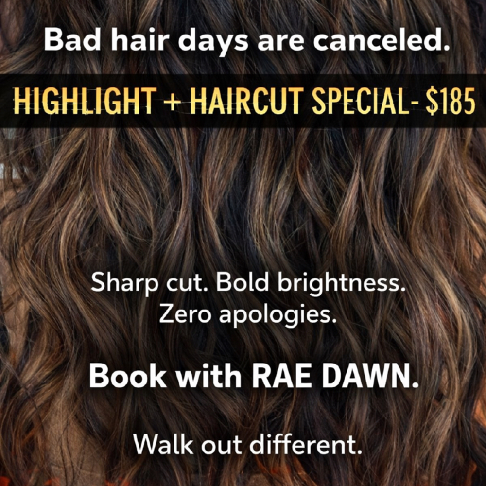 HIGHLIGHT AND HAIRCUT SPECIAL-RAE at The Crown Jewel in Corpus Christi, TX