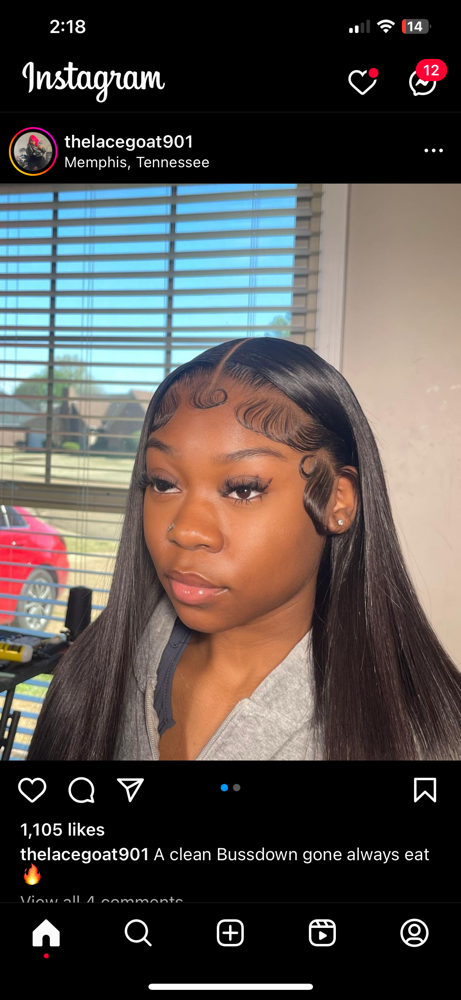 Basic Frontal Install Curls/Straigh