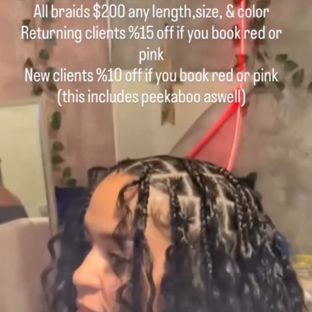 $200 Braids (any Length,Size,& Clr) at Lavished.rinaii in Victorville, CA