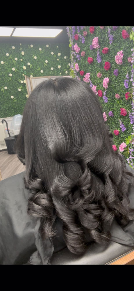 Silk Press Curls