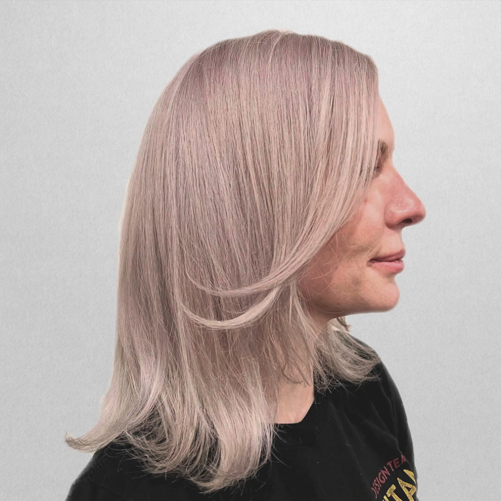 Platinum Transformation at The Craft Hair Parlor in Castle Rock, CO