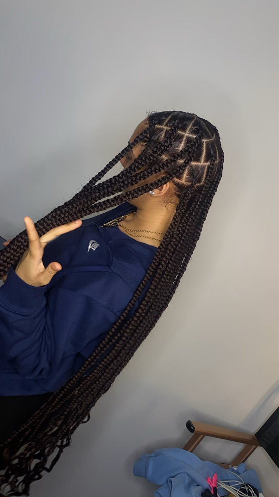 Medium Knotless Braids