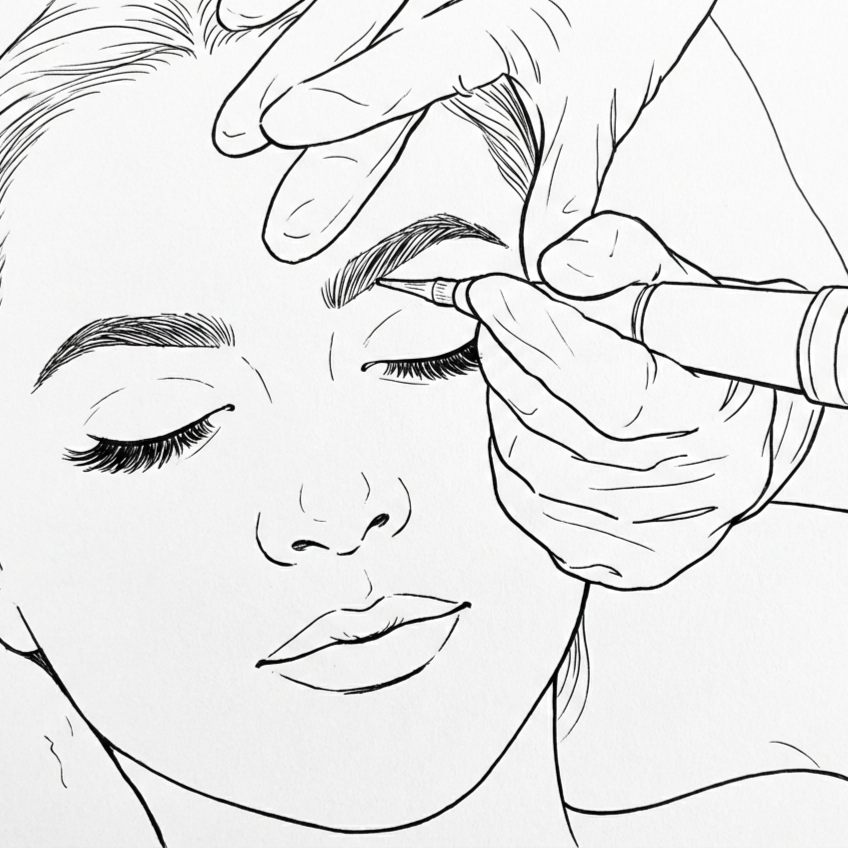 PMU (Eyebrows) 1st STEP at Unique Faces in Dundee, FL