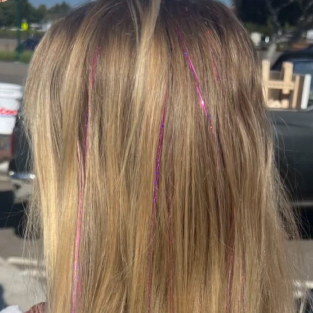 Hair Tinsel (Thai Silk) at Lux Spa Collective in Encinitas, CA