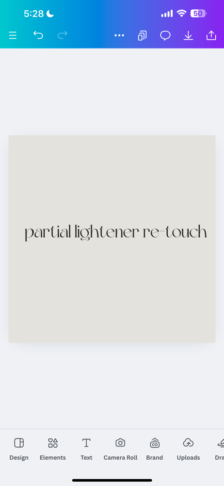 Partial Lightener Retouch