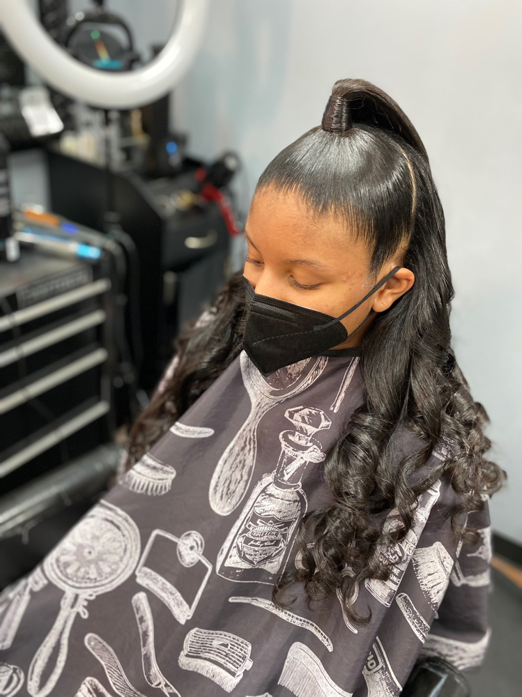 Half Up Half Down (w/glue)