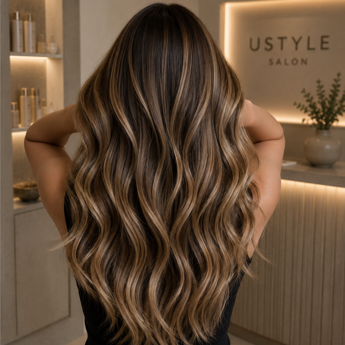 Full Balayage at Natural Hair Center in Aventura, FL