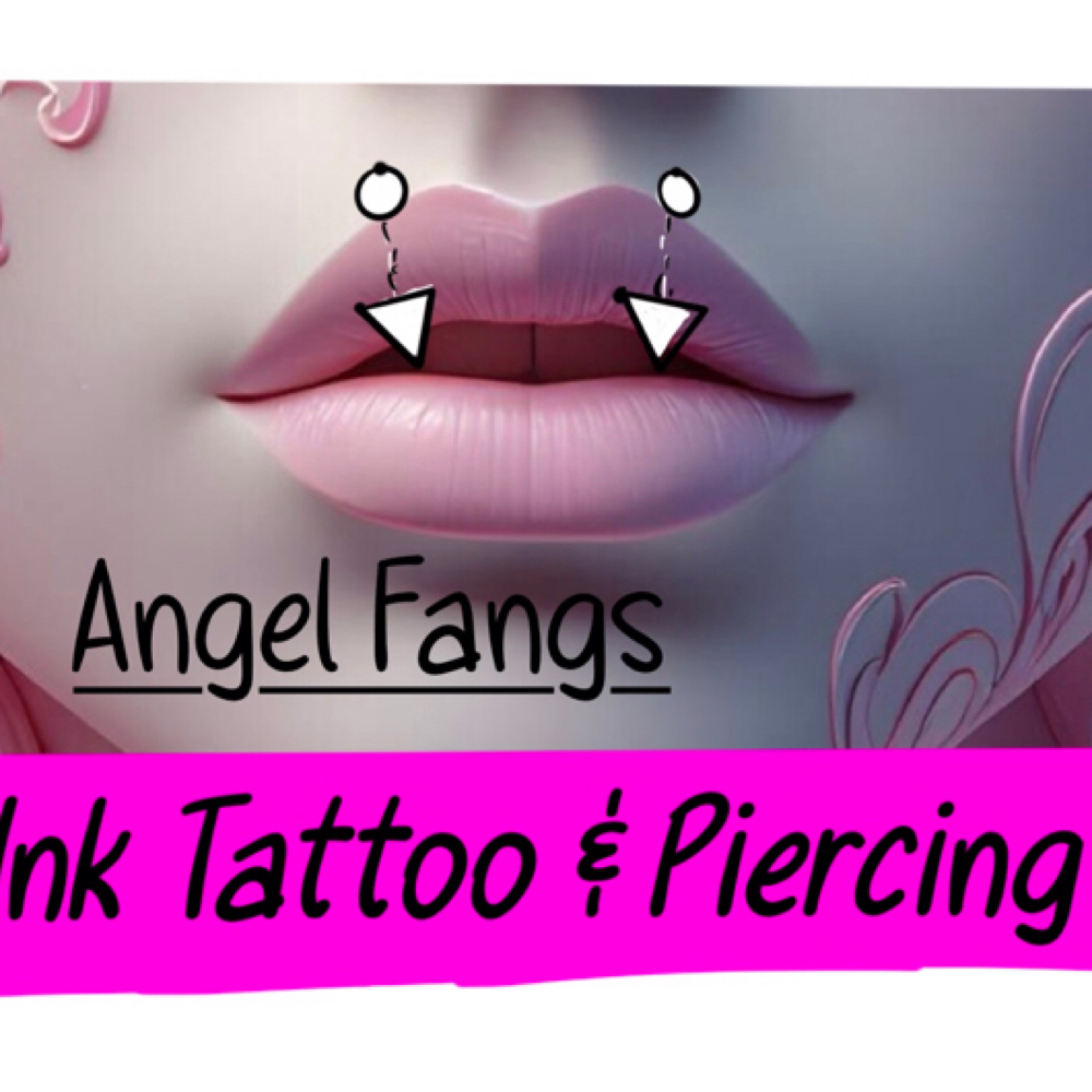 Angel Fangs at The crown ink studio in Corpus Christi, TX