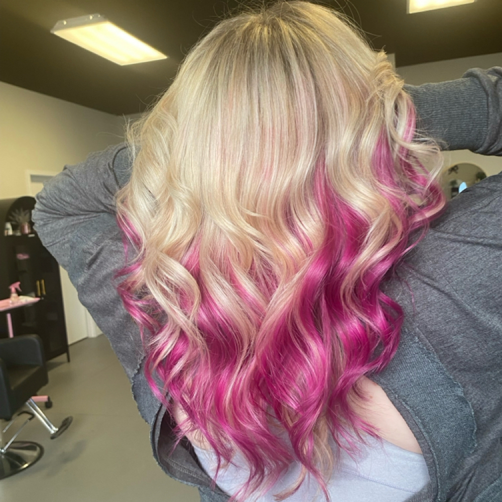 Vivid Peek-a-boo at Expressions Salon & Studio in Anniston, AL