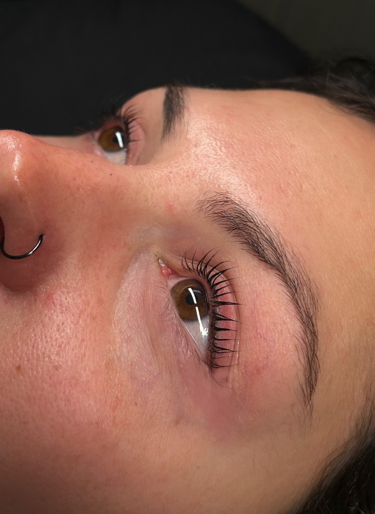 Lash lift and tint combo