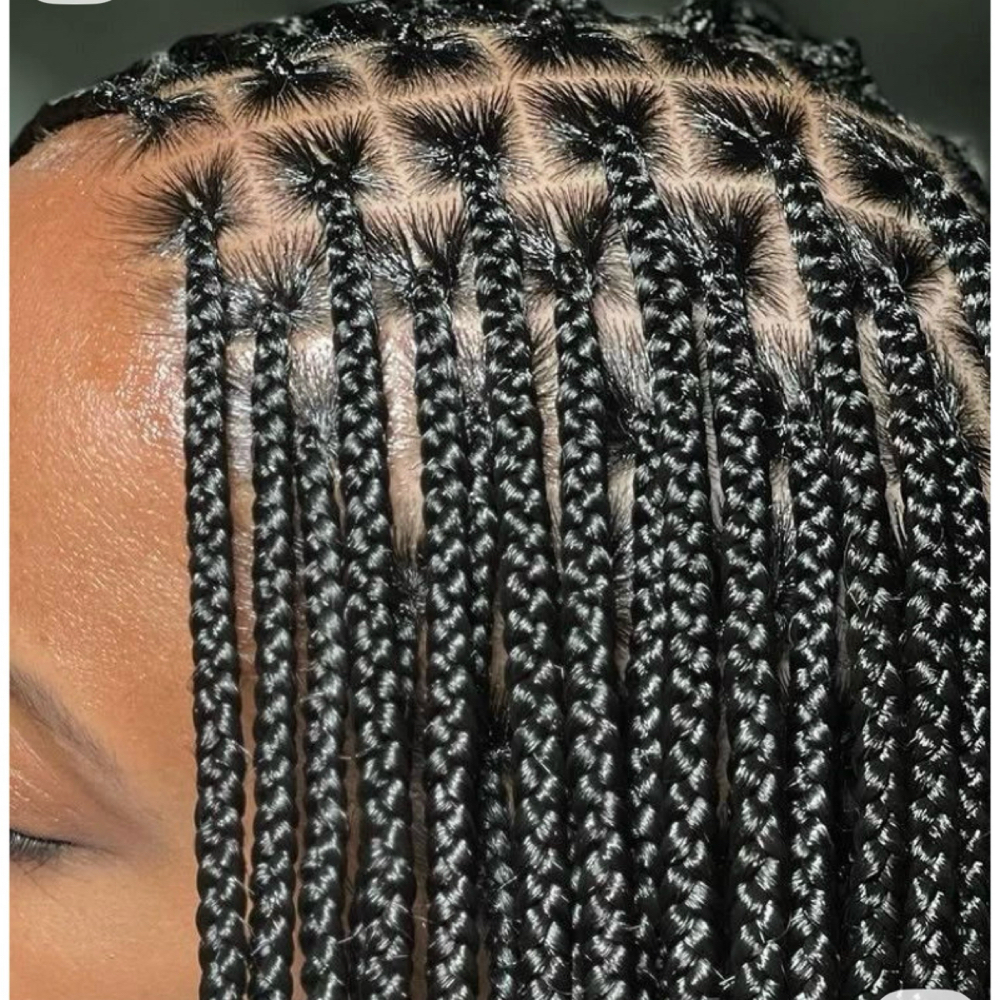 SEMEDIUM BOX BRAIDS at Quin's Hair Braiding in Upper Marlboro, MD