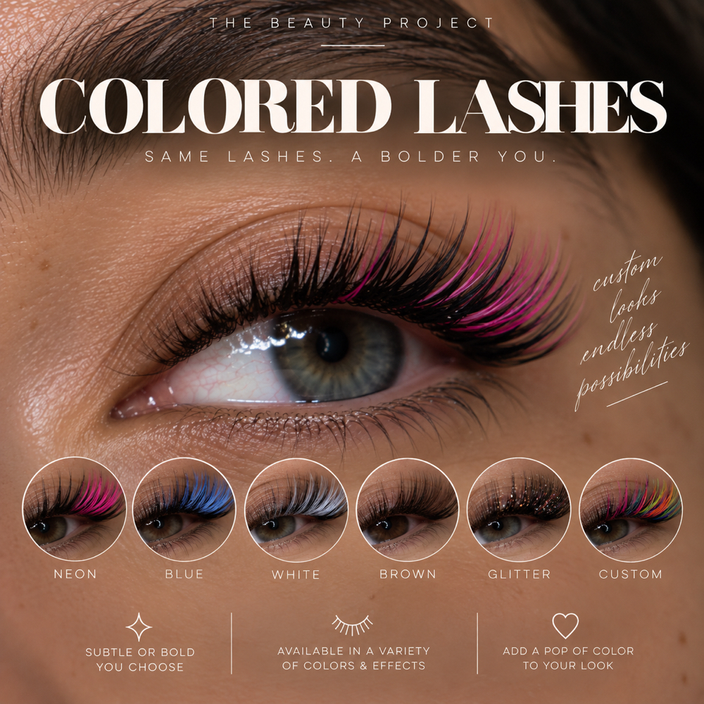 Colored Lashes at The beauty project LLC in San Antonio, Texas, TX