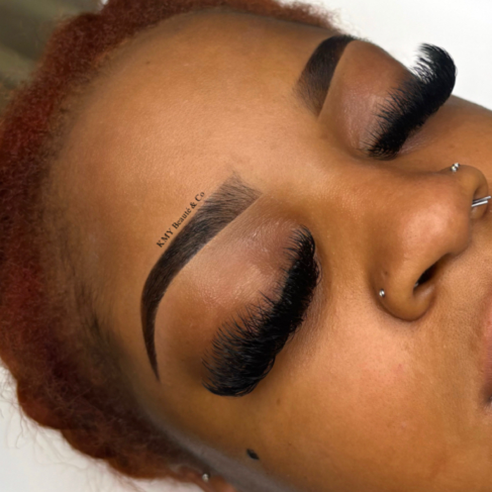 Brow tint w/ threading at KMY Beauté & Co in Martinez, GA