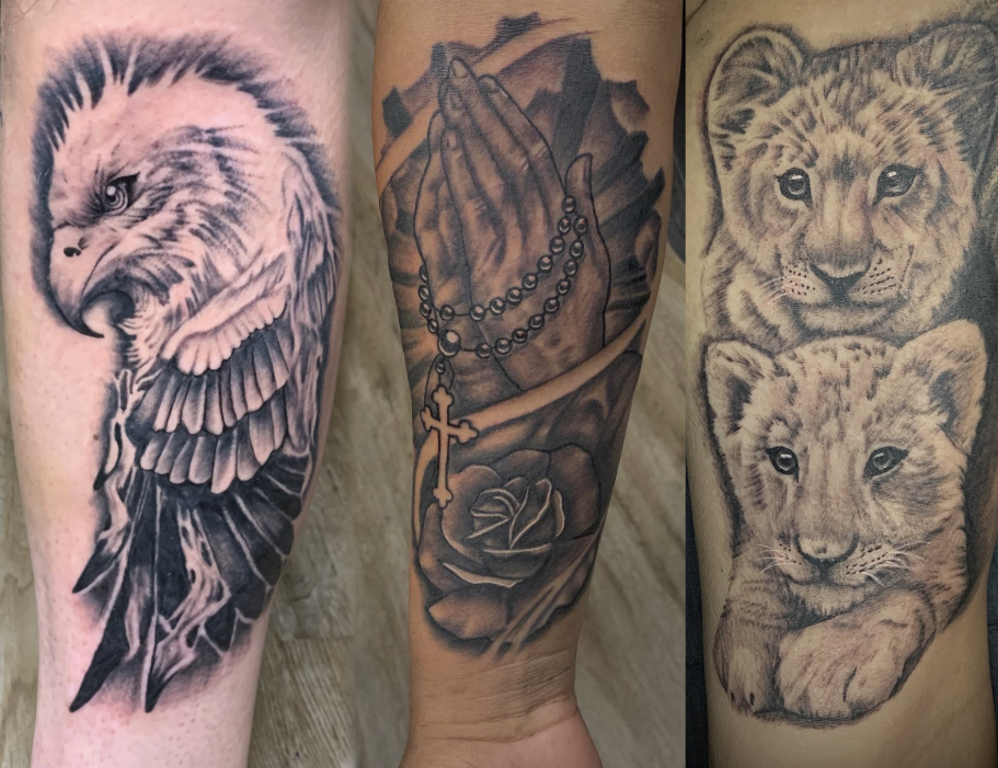 Medium Black And Grey Tattoo