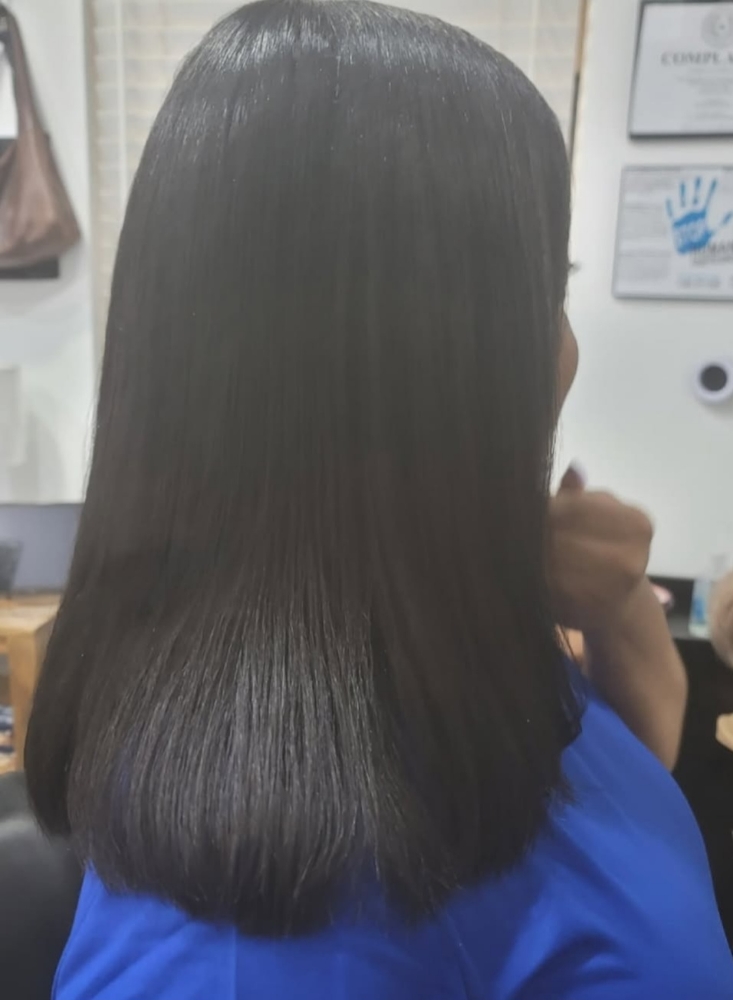 Silk Press or Soft Press at EH Beauty Group LLC in Spring, TX