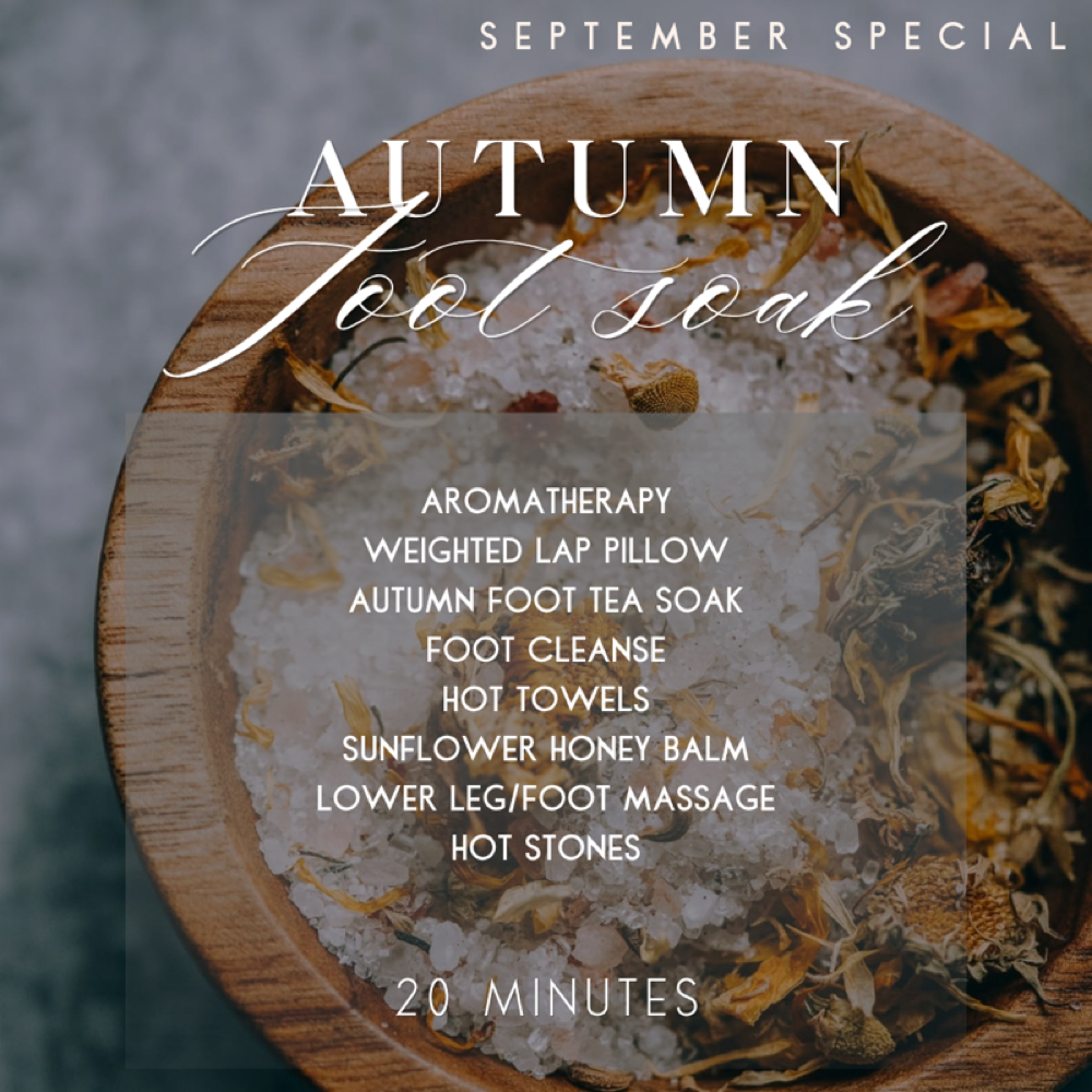 Autumn Foot Soak (SEPTEMBER ADD-ON) at Bohemian Embers Esthetics in Nazareth, PA
