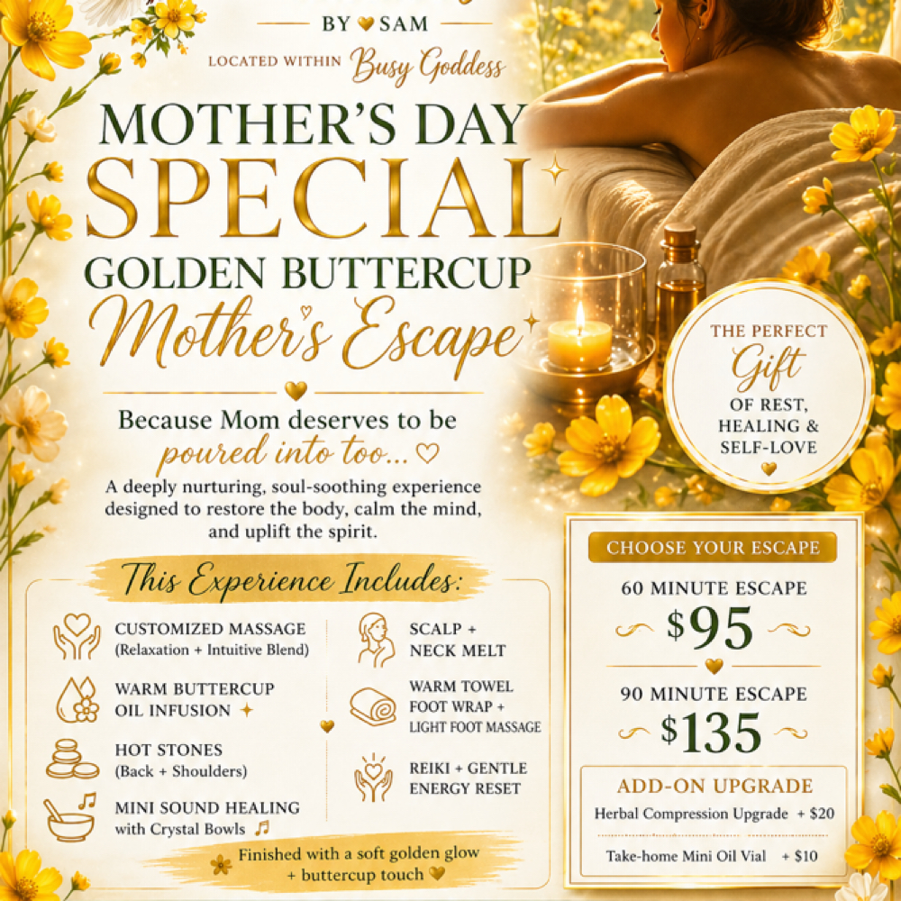 Golden Buttercup Mother’s Escape at Loosen Up Buttercup Massage, LLC in Okeechobee, FL