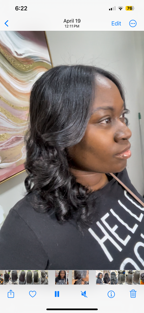 Silk Press And Curls